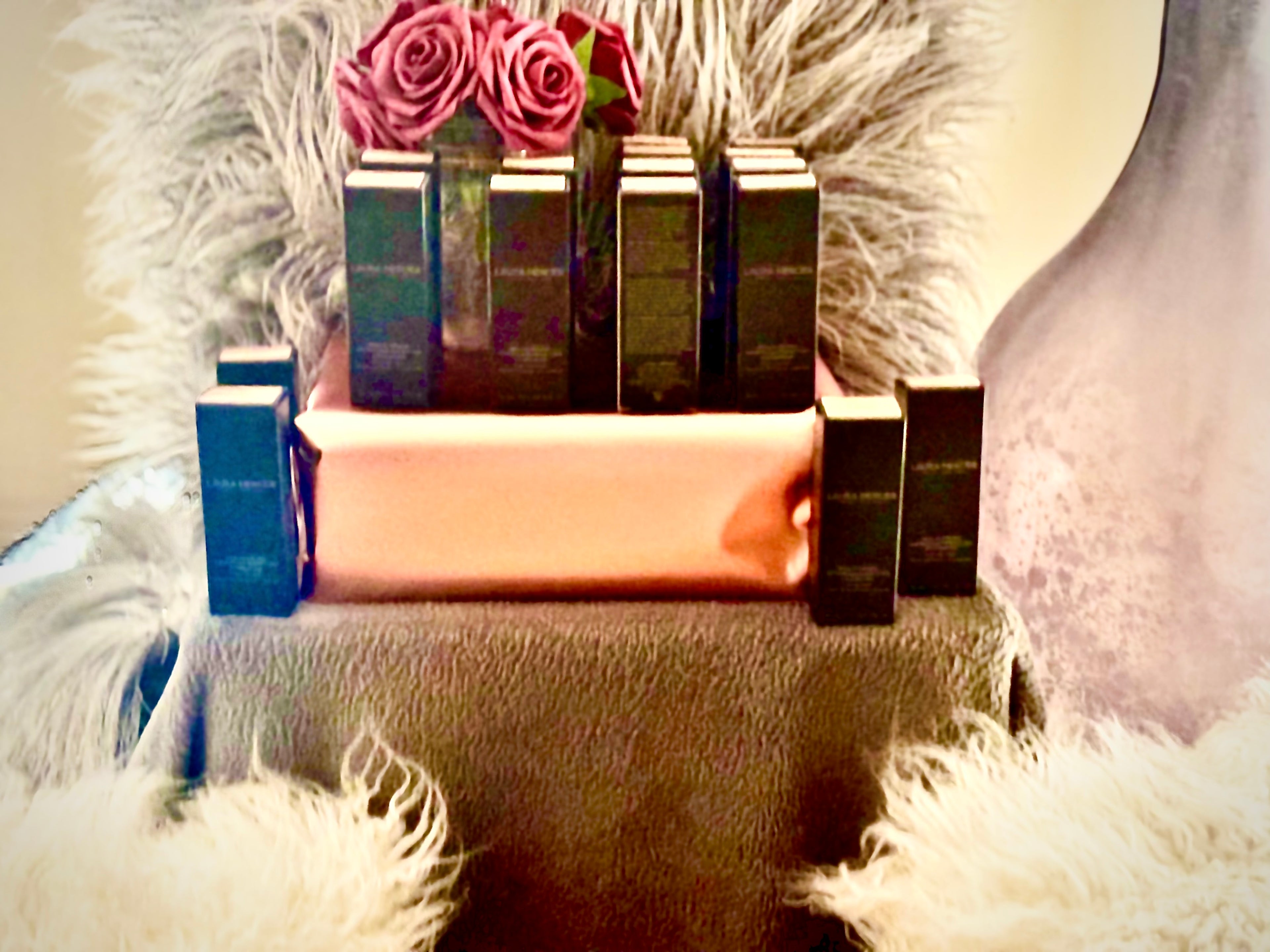 set of flawless foundation on display 