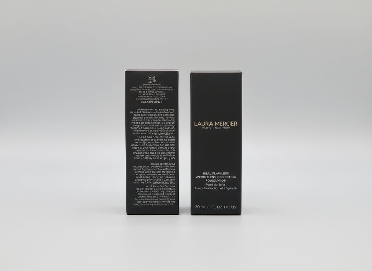 Laura Mercier foundation bottle and packaging 