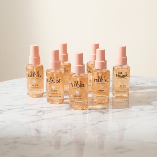 Multiple bottles of Isle of Paradise spray 