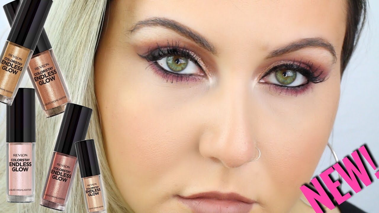 2 Full Bottles Illuminate REVLON COLORSTAY ENDLESS GLOW LIQUID HIGHLIGHTER 0.28 OZ - OPAL